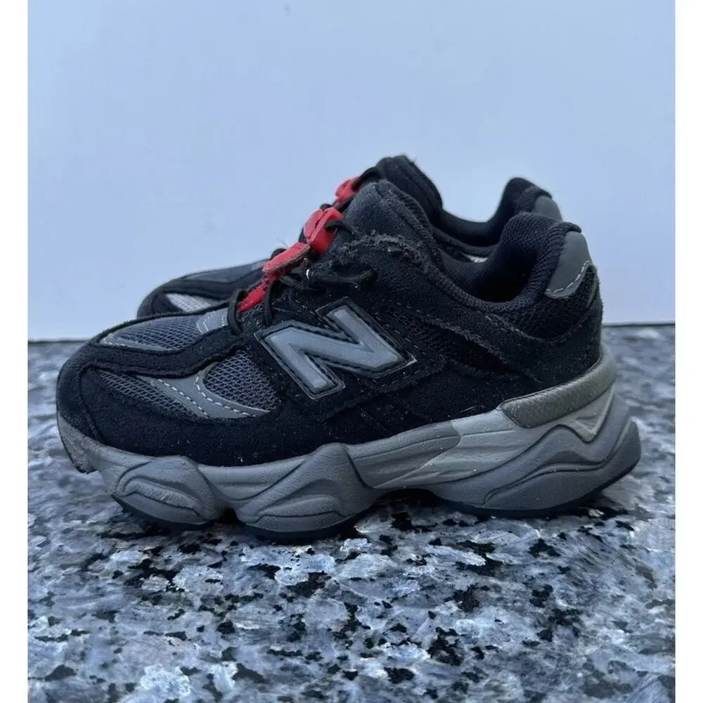 New Balance Sneakers 9060 Black Grey (GS) Size 9 Boys/Toddler